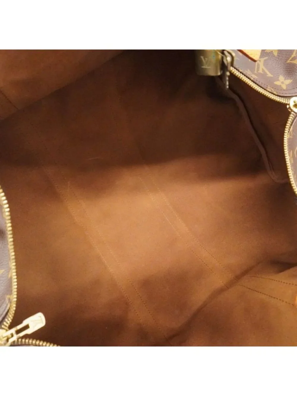 Louis Vuitton Boston Bag Monogram Keepall Bandouliere 55 Brown - Picture 4 of 10